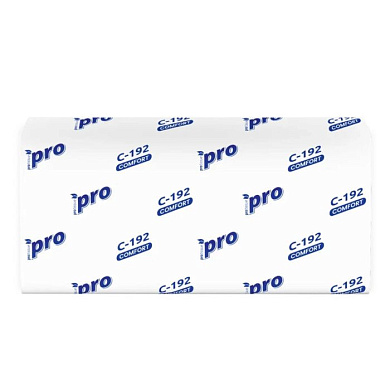 Полотенца бумажные  PROtissue V - сложение 200 листов, 2 слоя, 100% целлюлоза