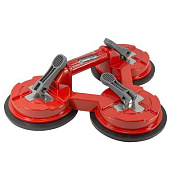 Съемник стекол трехзажимной с присосками, диам. 145 мм, алюминий Forsage F-63406