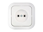 Розетка 1-ая (скрытая, б/з) белая, Гармония, Bylectrica РС16-228