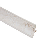 Плинтус ПВХ к столешнику LР мрамор латина (194) (1шт=3м.п.) EL-MECH-PLAST 84377