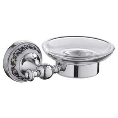 Мыльница, латунь/стекло, хром GERHANS K21002