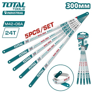 Полотно ножовочное биметаллическое 300 мм TOTAL THTKT57245 (5 шт)