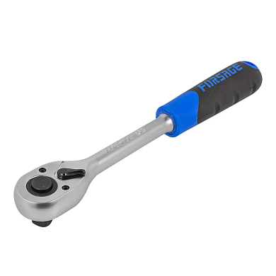 Трещотка реверсивная с резиновой ручкой 1/2'' 260 мм, 45 зуб. Forsage F-80243