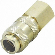 Быстросъёмное соединение с клапаном, "мама"-внутр. резьба 3/8" латунь H-D HD-1161B