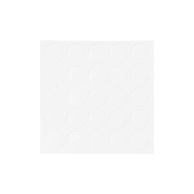 Заглушка самоприлипающая к конфирматам белый премиум (14441) (лист-25шт.) FOLMAG 112892