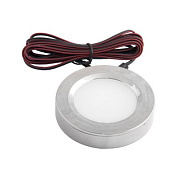 Светильник светодиодный круглый врезной/накладной STAR 2W/12V, хром, 4000К AKS 75634