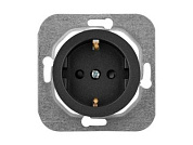 Розетка 1-ая (скрытая, с/з, з/ш) графит, Прованс, Bylectrica РС16-1406гр