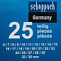 Набор комбинированных ключей 25 пр. 6-25, 27, 28, 30, 32, 36 мм Scheppach Sch-5261P36