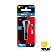 Бита PZ 2x50 мм с магнитной насадкой 1 шт. в блистере Impact GRAFF серия "Expert" 5702501