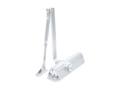 Доводчик дверной гидравлический NOTEDO DC-095, 60-120кг серебро УЗК 8237