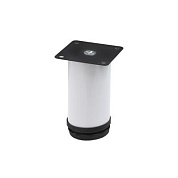 Опора меб. мет. d50 h100 с регул. белый AKS 107216