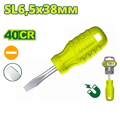 Отвертка шлицевая SL6,5 38 мм DYLLU DTSD3961