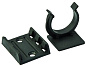 Крепление опоры кухонной пласт. (клипса+подклипсник), черный PL 11101