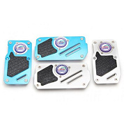 Накладки на педали XB-350, серебр./черный, KING XB-350 (серебр./черный)