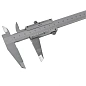 Штангенциркуль 0-250 мм, 0.02 мм, внутр. Ø, наруж. Ø + глубиномер Forsage F-5096P3