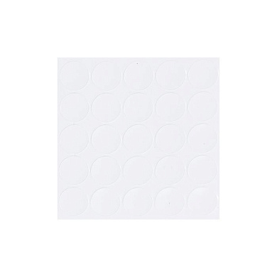 Заглушка самоприлипающая к конфирматам белый глянцевый (14321) (лист-25шт.) AKS 88338