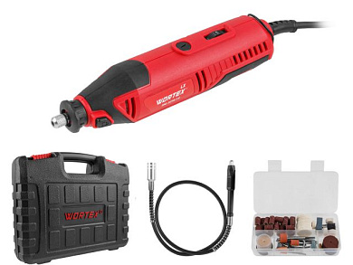 Гравер электрический LX MG 3214-1 в чем.+аксессуары 130 Вт,10000-35000 об/мин,цанги 3,0/3,2 WORTEX 1333744