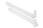 Рейлинг прямоугольный продольный Slimbox РП L-350 белый PL 104802