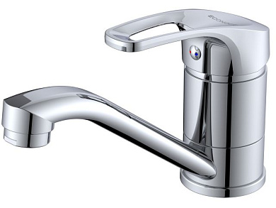 Смеситель для кухни D35, серия 670, высота излива - 82 мм, длина излива - 149,5 мм излив поворотный, L-образный. ECONOCE EC0670