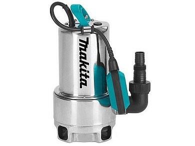 Дренажный насос для грязной воды PF 1110, 1100 Вт, 15000 л/ч, до 5 м Makita PF1110