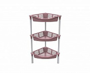 Этажерка угловая с корзинками Krita 3-х секц (коралл) BEROSSI АС 60470000