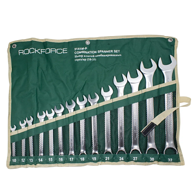 Набор ключей комбинированных 14 пр., 10, 12-19, 21, 24, 27, 30, 32 мм RockForce RF-5141P
