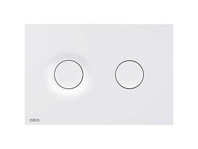 Кнопка управления для скрытых систем инсталляции, Dot.Dot. белый-мат, Alcaplast M1976