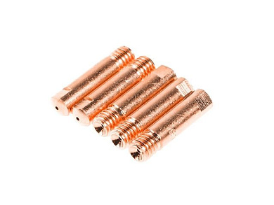 Трубка контактная Ф 0.8 мм M6х25 мм E-Cu, набор 5 шт Solaris WA-3475