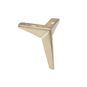 Опора мебельная мет. HELLY h100 угловая матовое золото AKS 115528