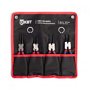 Набор съемников стопорных колец сжим/разжим, прямой/угловой 180 мм 4 пр МАСТЕР КВТ НКС-02