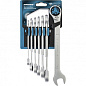 Набор ключей комбинированных трещоточных, количество зубьев 100, СRV, 7 шт., 8-19 мм Gross 14859