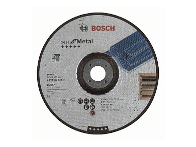 Круг обдирочный 180х7x22.2 мм для металла, выпуклый Bosch 2608603534