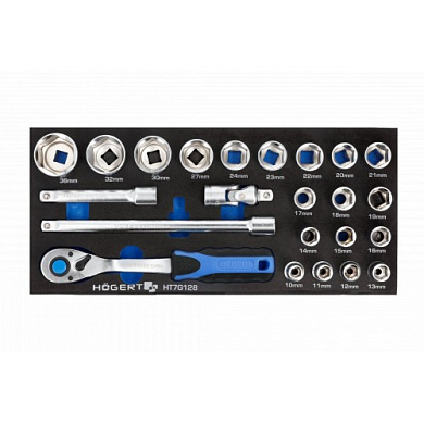 Набор инструмента 1/2" в ложементе EVA 23 пр Hoegert HT7G128