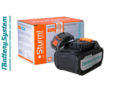 Аккумулятор 18V, 4.0 Ач, Li-Ion Sturm! SBP1804