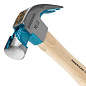 Молоток-гвоздодер, 450 г, угол 45, магнит, обрезиненная рукоятка American hickory GROSS 10415