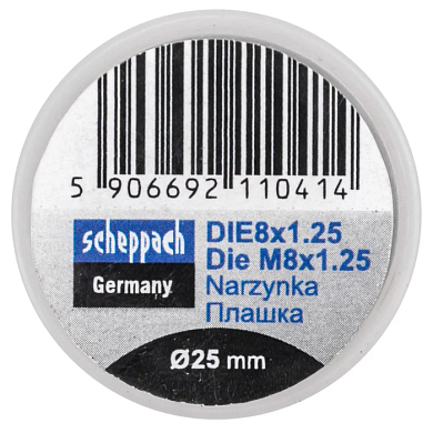 Плашка M8x1,25/Ф25 Scheppach Sch-DIE8x1.25