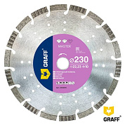 Алмазный диск по граниту и природному камню 230х10х22,23 мм серия ''Master'' GRAFF 20123010