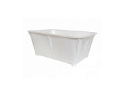 Ящик хозяйственный с ручками 40 л, белый, пищевой, белый, пищевой ЮстаПласт