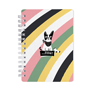 Блокнот "Pets кот", А6, 80 листов, в клетку, разноцветный