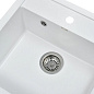 Мойка кухонная из мраморной крошки, white, Wisent W510-28