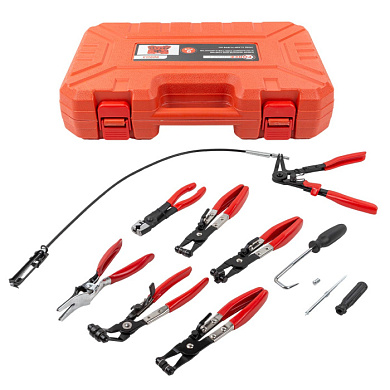 Щипцы для снятия и установки хомутов и шлангов, набор 9 пр ForceKraft FK-909G3