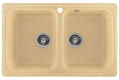 Мойка кухонная из мраморной крошки, песок, C02-21 Gerhans