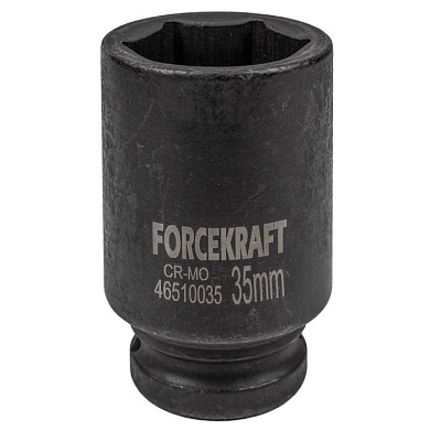 Ударная глубокая торцевая головка 35 мм. 6-гр. 3/4'' ForceKraft FK-46510035