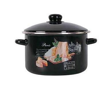 Кастрюля PRIMA COLLECTION Черный трюфель 4,0л в инд. коробке Эмаль ООО PC101BT40