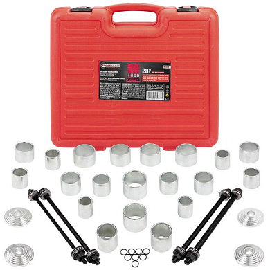 Набор инструментов для замены сайлентблоков, втулок и подшипников 28 пр. ForceKraft FK-933T3