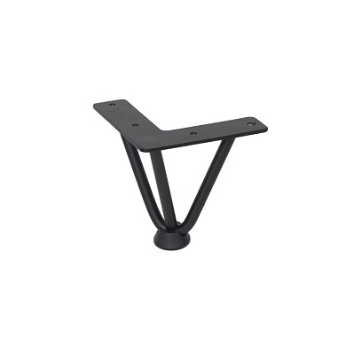 Опора меб. FLASH h110, черный AKS 73293