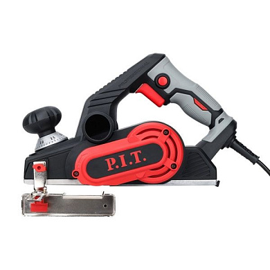 Рубанок электрич., 900Вт, 16000 об/мин, 2 ножа 82мм, 0-3мм, четверть 0-15,5мм PIT PEP82-C1