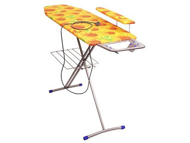 Доска гладильная НИКА 7, фанера 1225х380, подрукавн, подс.п/утюг, полка д/белья, удлинит., цвета в ассортименте NIKA Н7