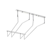 Держатель подвесной для бокалов двухрядный, графит AKS 123868