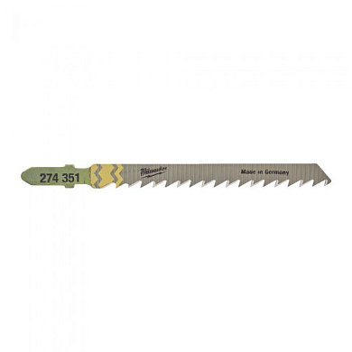 Пилка для лобзика (по дереву) T101D 75х4,0 мм (25 шт.) Milwaukee 4932373490